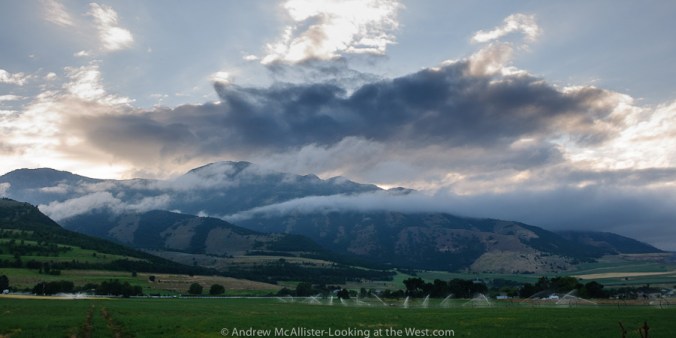 Wellsville Mountains: summer storm clearing